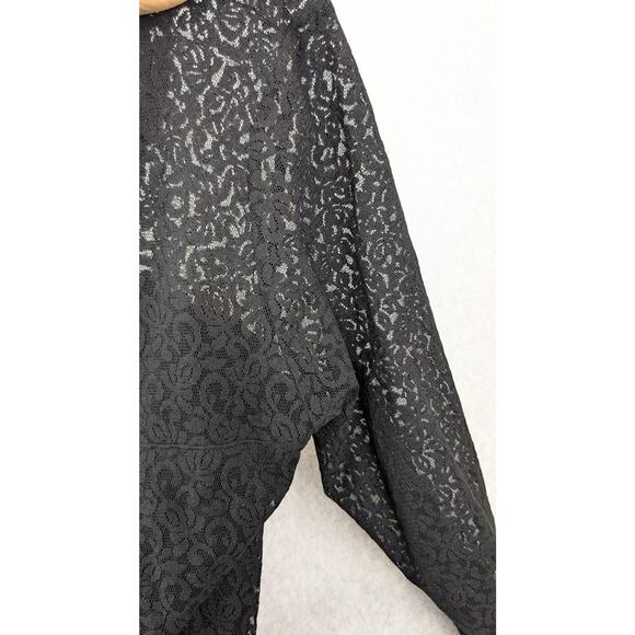 Isabella Oliver Womens 4 Lace Maternity Dress US Size 10 Black Ruched Stretch - Picture 12 of 12